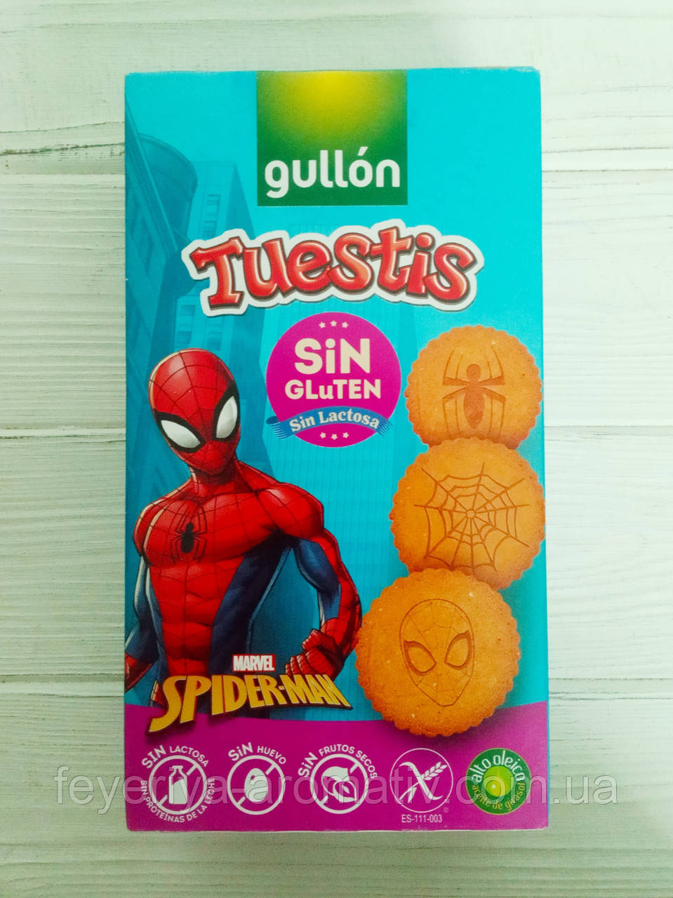 Дитяче печиво Gullon Tuestis Spider-Man 400g (Іспанія)