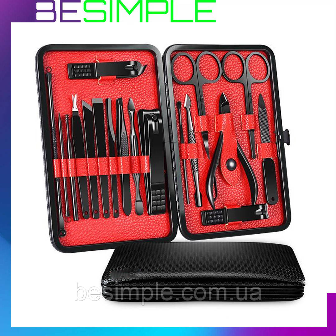 Професійний манікюрний набір / Набір для манікюру у футлярі (18 предметів в комплекті), фото 1