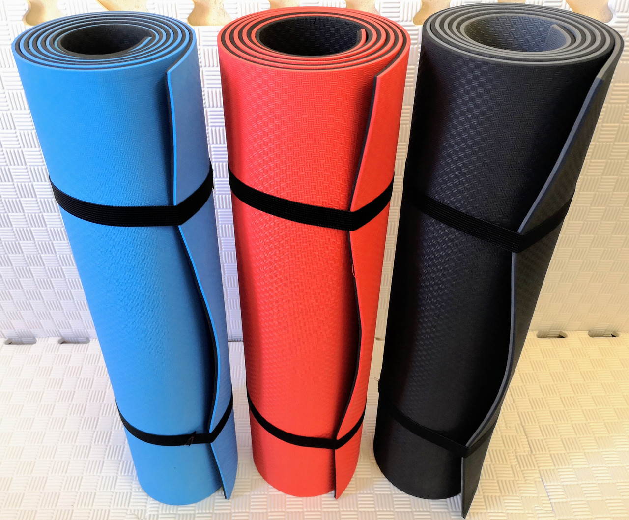 Нерозривний дуже щільний спортивний йога-килимок (йога-мат) "Eva-Sport" для занять йогою,фітнесом, пілатесом.