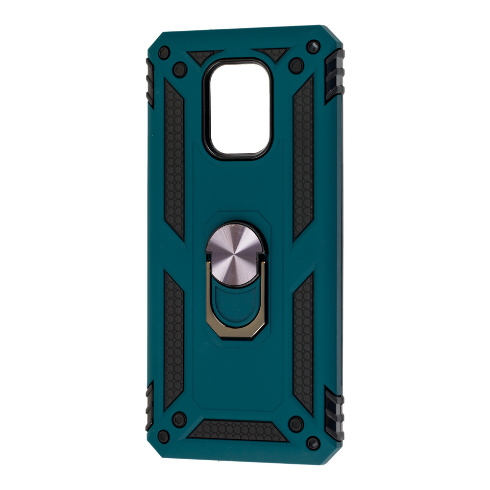 Протиударний чохол бампер Magnetic Ring з підставкою для Xiaomi Redmi Note 9s / 9 Pro Green
