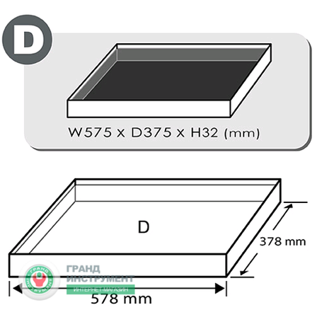 Інструмент в ложементі комбінований 23ед. TOPTUL GED2332, фото 2