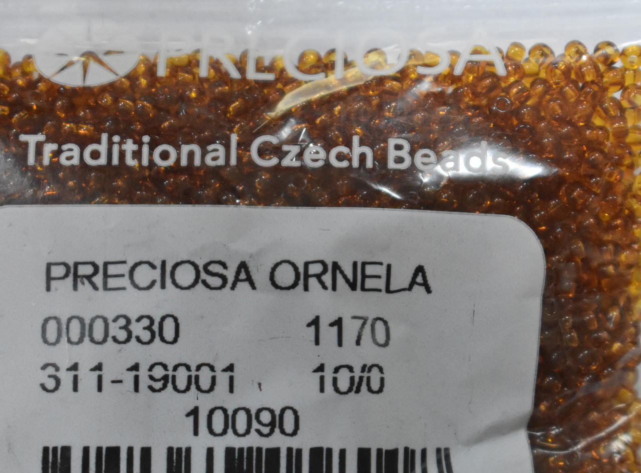 Бісер Preciosa 10/0 колір 10090 коричневий 10г, фото 1