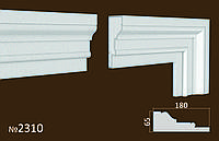 Фасадное обрамление из пенопласта. Молдинги на фасад 180*65 мм