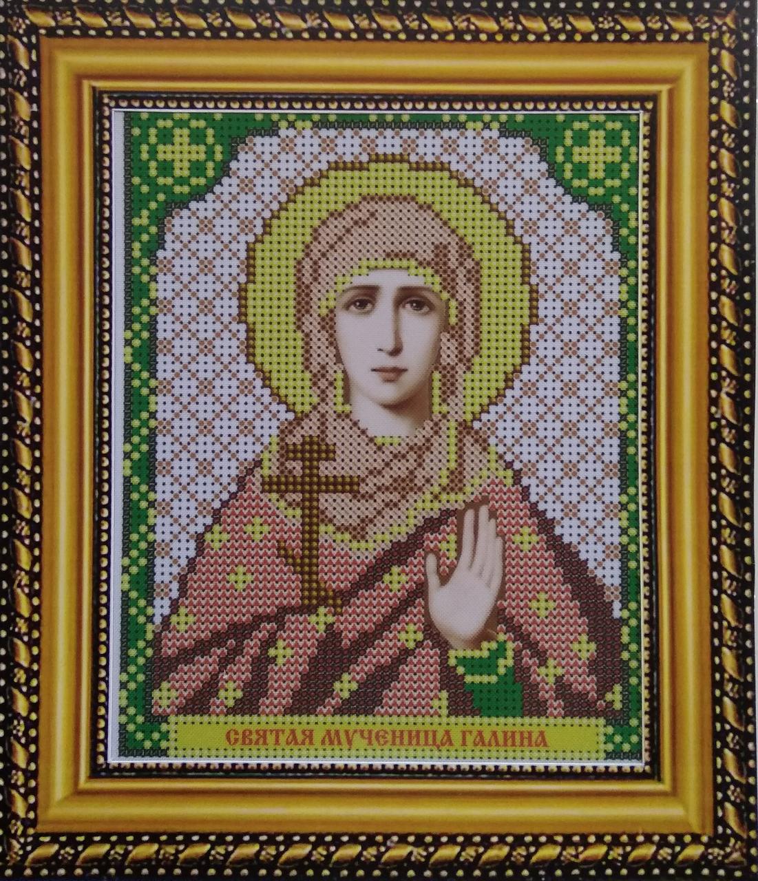 Набір для вишивання бісером ArtWork ікона Свята Мучениця Галина VIA 5019, фото 1