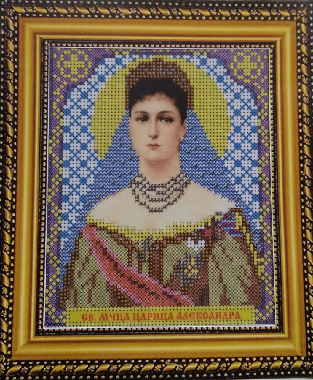 Набір для вишивання бісером ікона Свята Мучениця Цариця Олександра VIA 5047