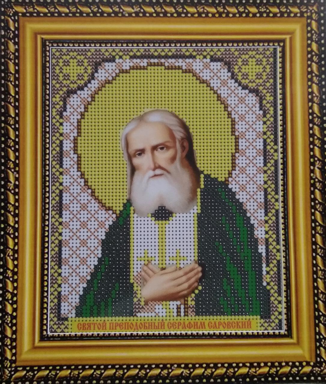 Набір для вишивання бісером ArtWork ікона Святий Преподобний Серафим Саровский VIA 5055, фото 1