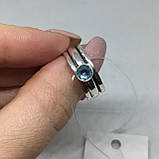Аквамарин кольцо спиннер 16,7 размер кольцо с аквамарином в серебре Индия, фото 3