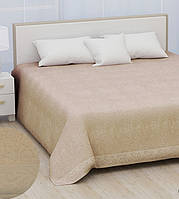 Простынь махровая 160х220 хлопок Hanibaba Sila light beige