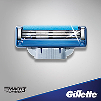 Сменные кассеты для бритья Gillette Mach3 Turbo 1 шт без упаковки