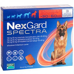 Таблетка Merial Nex Gard Spectra (Меріал Некс Гард Спектра для собак 30-60 кг) 1таб.