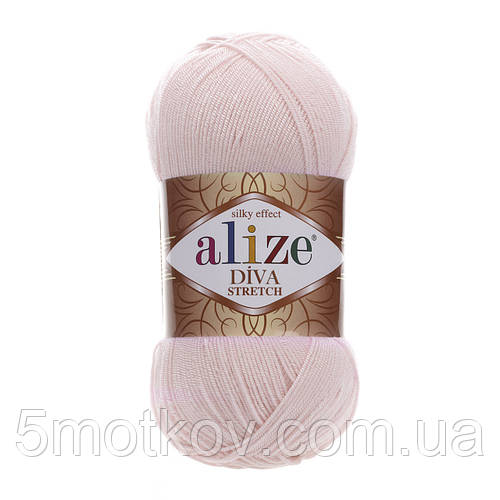Купить Пряжа Alize Diva Stretch , цвет 382 пудра, цена 400 грн — Prom ...