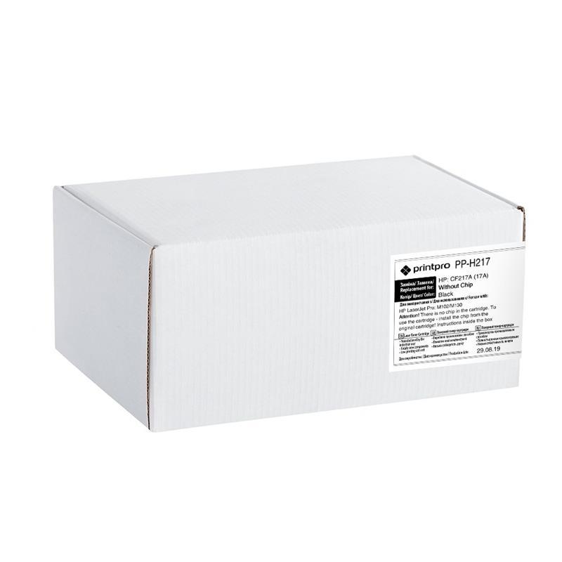 Картридж PrintPro (PP-H217) HP LJ Pro M102/M130 Black (аналог CF217A) без чіпа