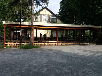 Тент ПВХ - на літній ресторан, кафе Німеччина 680 г/м2.