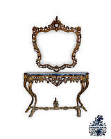 Антикварная бронзовая консоль и зеркало столик подставка трюмо антиквариат антикварная мебель Украина Киев