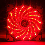 Кулер для корпусу 120мм, з LED підсвічуванням (Червоний), фото 10