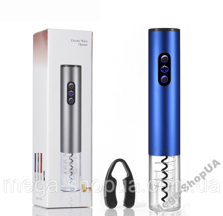 Електричний розумний штопор для вина Electric Wine Opener TY2 Blue