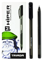 Ручка гелеваа Hiper Triada 0,6 мм, чорна  HG-205 ш.к. 8907016033324
