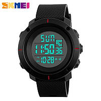 Часы спортивные SKMEI 1213 Black Red 50mm Quartz 5 ATM (МОЖНО ПЛАВАТЬ!)