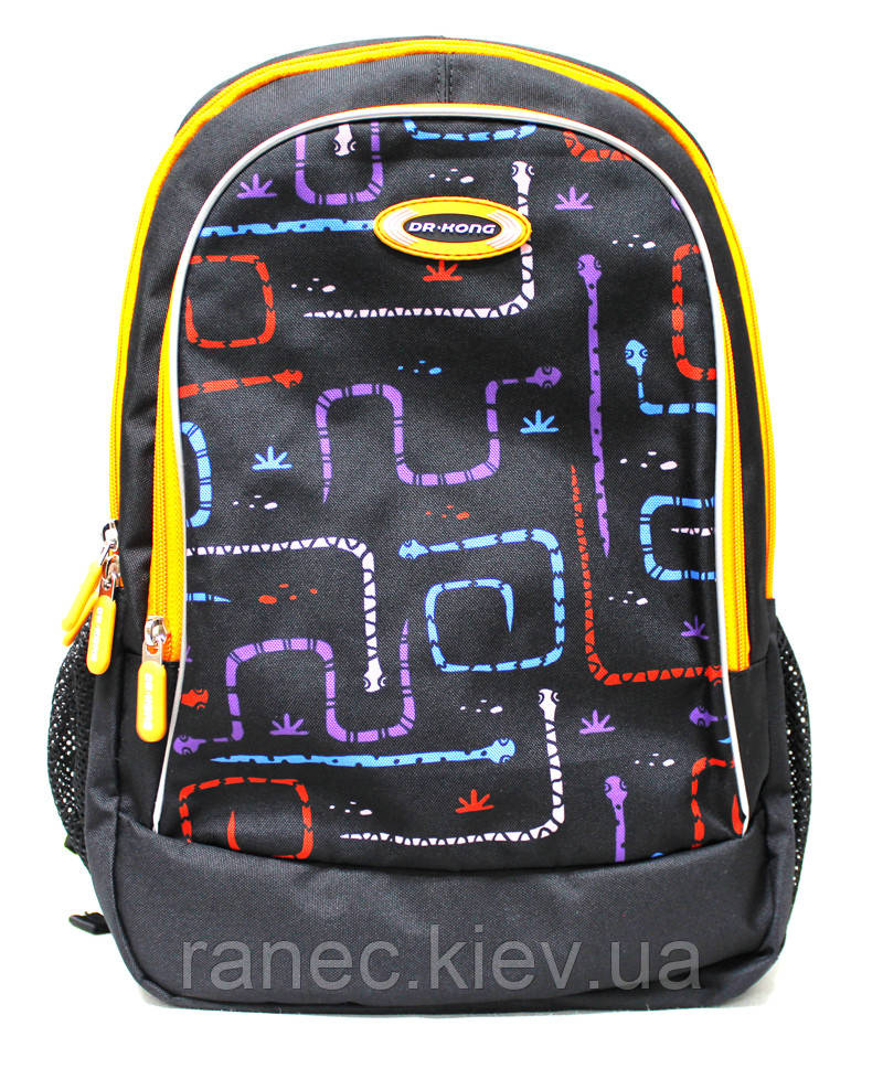 Рюкзак шкільний ортопедичний Z1200036B чорний M Dr.Kong 970500