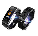 Розумний фітнес браслет Lemfo C6T з датчиком температури тіла (Чорний), фото 7