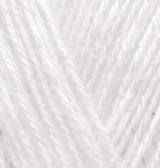 Нитки пряжа для в'язання напіввовна ANGORA GOLD SIMLI Ангора Голд Сімли № 599 - слонова кістка