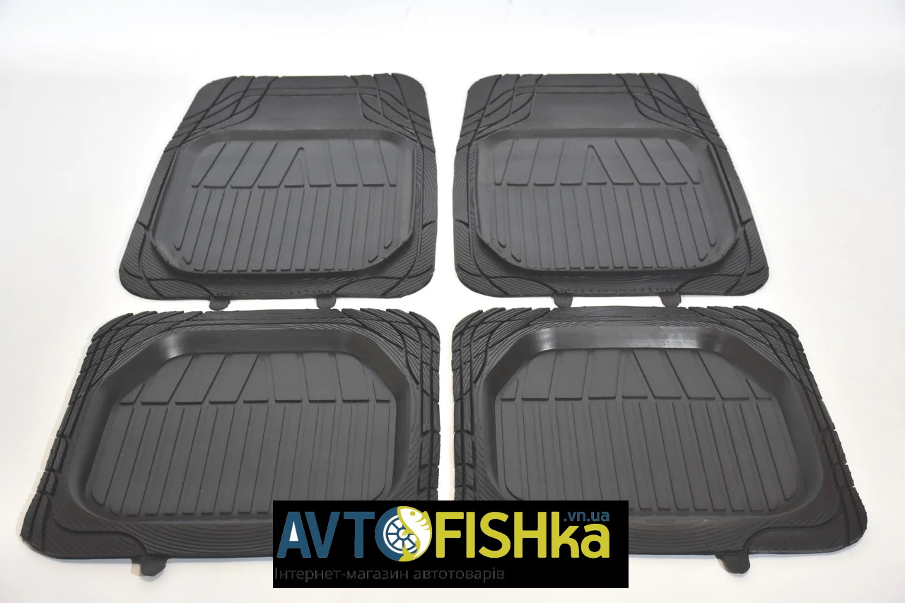 Гумові килимки в салон автомобіля Універсальні "Метелика" гумові в салон, фото 1