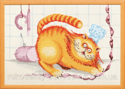 Набір для вишивки хрестиком Чарівна Мить М-109 "Кіт-кухар", фото 1
