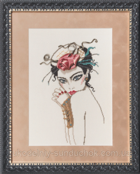 Набір для вишивки хрестиком Чарівна Мить М-111 "Пані в капелюшку", фото 1