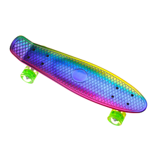 Пенні борд Penny Board з підсвічуванням хамелеон