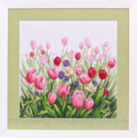 Набір для вишивки хрестиком Чарівна Мить М-112 "Долина тюльпанів", фото 1