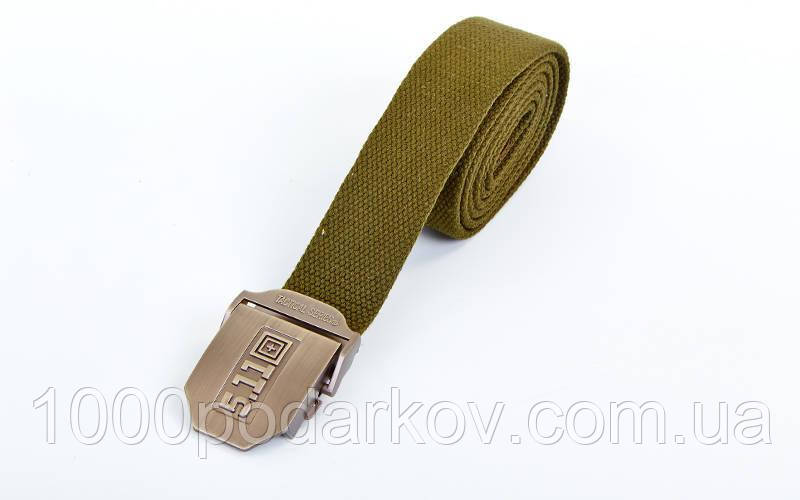 Пояс тактичний 5.11 Tactical Belt TY-5544 (нейлон, метал. пряжка, р-р-120*3,5 см,) олива