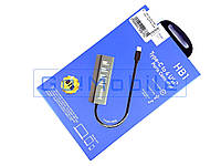 USB Hub Hoco HB1 USB на 4USB серый