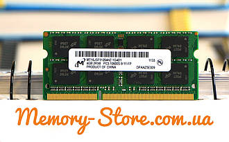 Оперативна пам'ять для ноутбука MICRON DDR3 4GB PC3-10600S 1333MHz 1.5 V SODIMM (б/у)