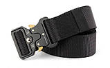 Пояс тактичний Tactical Belt TY-6841 (нейлон, метал. пряжка, р-р-125*3,8 см) Чорний, фото 2