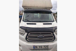 Дефлектор капоту (мухобійка) Ford Transit c 2015- (HIC)