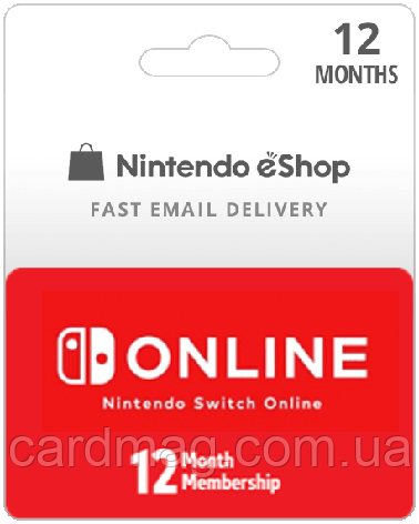 Nintendo Switch Online Gift Card 12 місяці, RU-регіон, фото 1