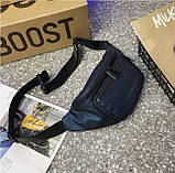 Синя сумка-бананка, унісекс, фото 6