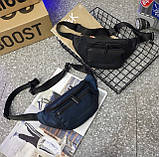 Синя сумка-бананка, унісекс, фото 5