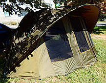 Намет короповий зимовий 175х400х330 см туристичний 3-х місний EXP 3-mann Bivvy Ranger+Зимове покриття, фото 5