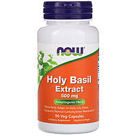 Екстракт священного базиліку NOW Foods "Holy Basil Extract" 500 мг (90 капсул)
