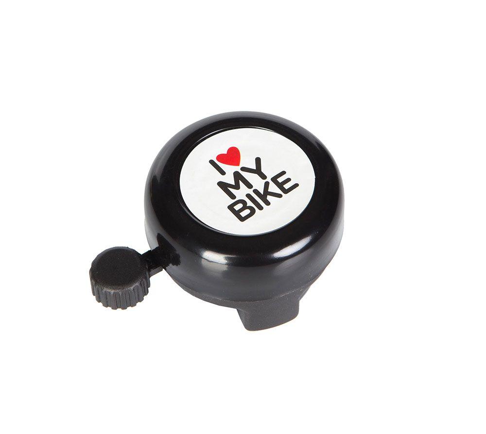 Дзвоник Green Cycle GBL-251 I love my bike чорний