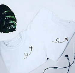 Парні футболки "Літак до серця"