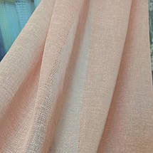 Тюль льон колекції "kalimera" рожево-персиковий, фото 2