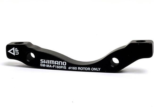 Адаптер гальма Shimano F160P/S Disk, з болтами кріп., чорний, фото 1
