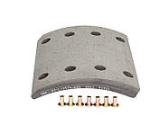Накладки тормозные с заклепками BPW, KASSBOHRER 1 рем. 300*200