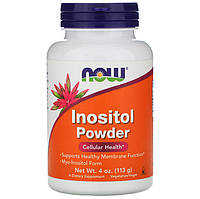 Инозитол NOW Foods "Inositol Powder" поддержка здоровья на клеточном уровне, чистый порошок (113 г)