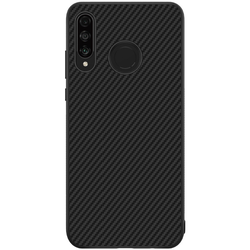 Nillkin Huawei P30 Lite/ Nova 4e Synthetic fiber Black Магнітний Чохол Накладка Бампер