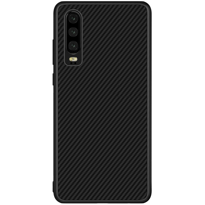 Nillkin Huawei P30 Synthetic fiber Black Магнітний Чохол Накладка Бампер, фото 1