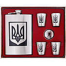 Подарунковий набір фляга Jim Beam, чотири стаканчика та лійка, фото 4