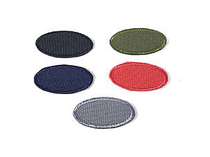 Нашивка Овал Різні кольори 35х19 мм, фото 1